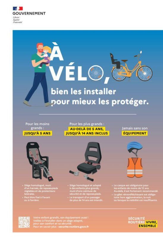 Siège de vélo enfant pliable léger enfants selle vélo vélo montage avant  enfants sécurité siège avant selle transporteur 